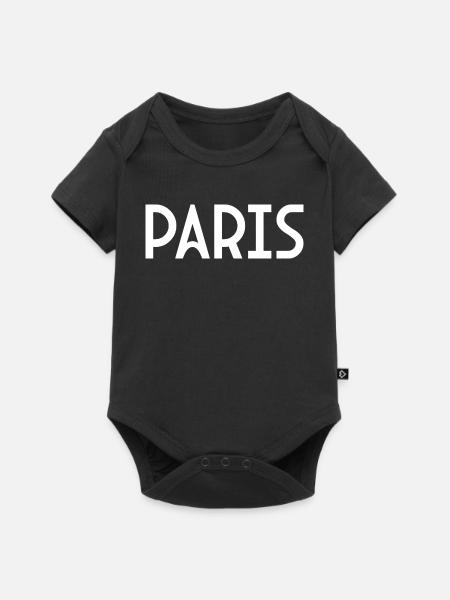 Paris - Body à manches courtes Premium Bébé - noir