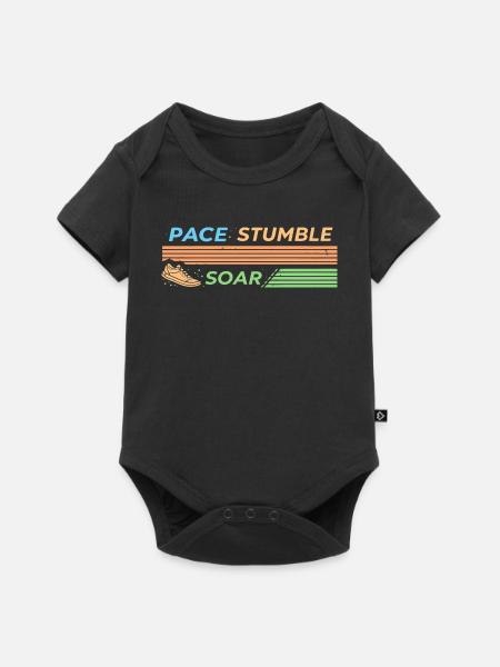 TEMPO STOLPERT HOCH - Baby Premium Kurzarmbody - Schwarz