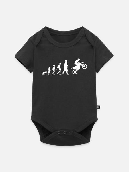 Evolution Motocross - Baby Premium Kurzarmbody - Schwarz