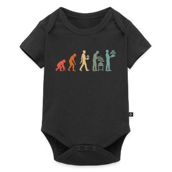 Japanese Bonsai Tree Plant Vintage Evolution - Baby Premium short-sleeve bodysuit - black - Front