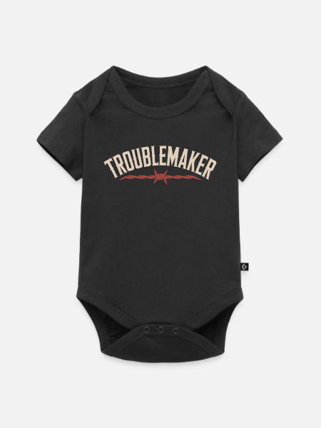 Troublemaker Frechdachs Rabauke Geschwister Kinder - Baby Premium Kurzarmbody - Schwarz