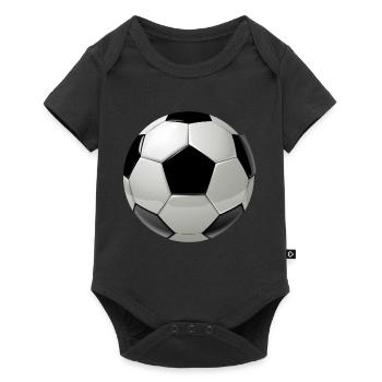 Coupe du monde idée cadeau de football - Body à manches courtes Premium Bébé - noir - Devant