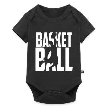 basket-ball - Body à manches courtes Premium Bébé - noir - Devant