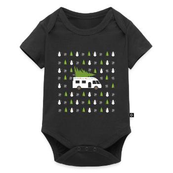 Cadeau de Noël pour le camping-car festif du propriétaire de camping-car - Body à manches courtes Premium Bébé - noir - Devant
