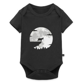 Chèvres cadeaux caprin Capricorne Capricorne capricorne lune - Body à manches courtes Premium Bébé - noir - Devant