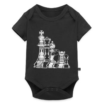 chess - Baby Premium short-sleeve bodysuit - black - Front