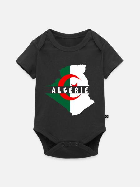 Algerien - Baby Premium Kurzarmbody - Schwarz