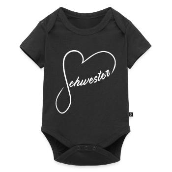 Schwesterherz - Baby Premium Kurzarmbody - Schwarz - Vorne