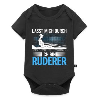 Lass Mich Durch Ich Bin Ruderer Lustiges Geschenk - Baby Premium Kurzarmbody - Schwarz - Vorne