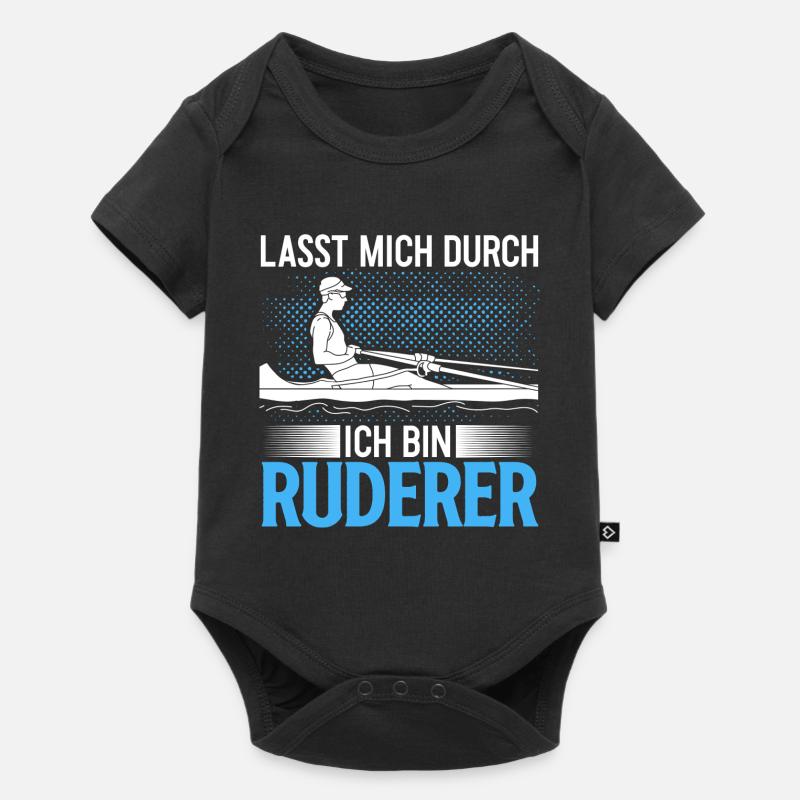 Lass Mich Durch Ich Bin Ruderer Lustiges Geschenk - Baby Premium Kurzarmbody - Schwarz