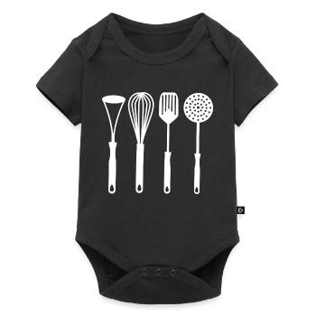 Kitchen utensils - Baby Premium short-sleeve bodysuit - black - Front