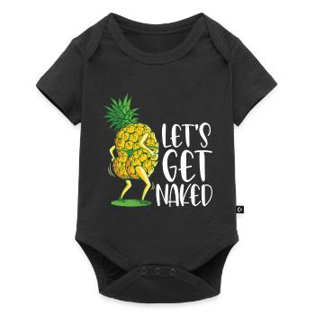 pineapple - Baby Premium short-sleeve bodysuit - black - Front