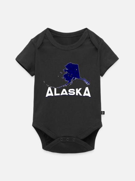 Alaska - Baby Premium Kurzarmbody - Schwarz