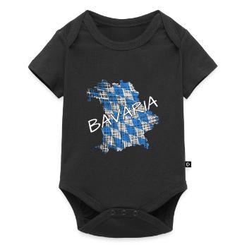 Bavaria Bayern - Baby Premium Kurzarmbody - Schwarz - Vorne
