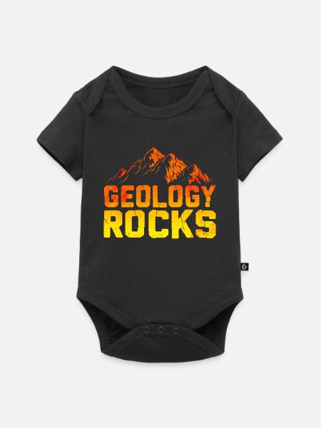 Géologie des roches - Body à manches courtes Premium Bébé - noir