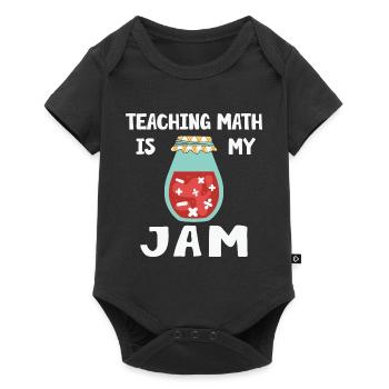 Math Teacher Teaching is my Jam - Baby Premium short-sleeve bodysuit - black - Front
