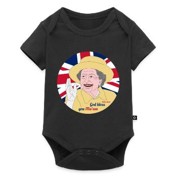 Elizabeth II Souvenirs - Body à manches courtes Premium Bébé - noir - Devant