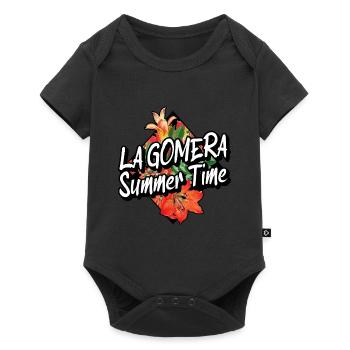 La Gomera Summer Sun Beach Sea Palm Trees - Baby Premium short-sleeve bodysuit - black - Front