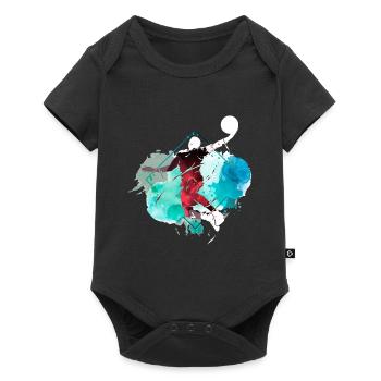 Basketball Basketball Player Dunking Splash Colorful - Baby Premium short-sleeve bodysuit - black - Front