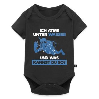 I underwater and what can you do divers - Baby Premium short-sleeve bodysuit - black - Front