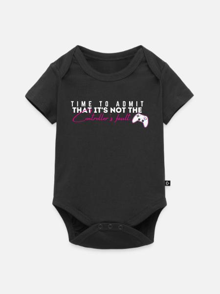Controller's Fault Gamer Meme Tee - Baby Premium Kurzarmbody - Schwarz
