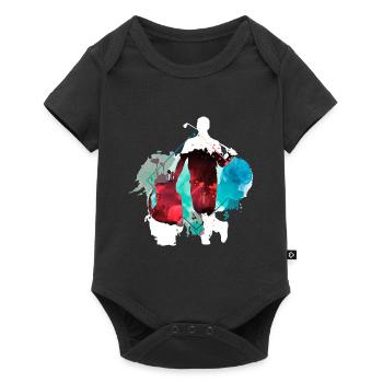 Golf Golfen Golfspieler Sport Hobby Club Bunt - Baby Premium Kurzarmbody - Schwarz - Vorne