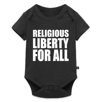religious liberty for all - Body à manches courtes Premium Bébé - noir - Devant