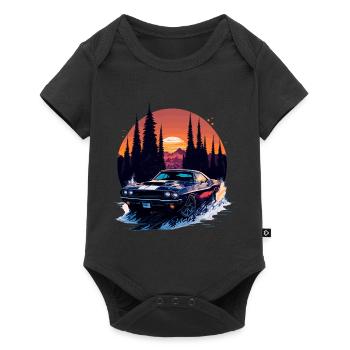 Classic sports car - Baby Premium short-sleeve bodysuit - black - Front