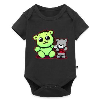 Cute Cute Little Monster Teddy Bear Zombies - Baby Premium short-sleeve bodysuit - black - Front