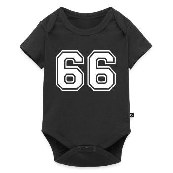 66 - Baby Premium short-sleeve bodysuit - black - Front
