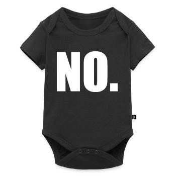 No - Baby Premium Kurzarmbody - Schwarz - Vorne