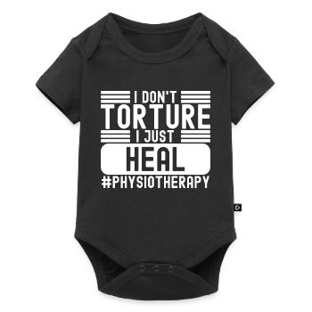 Physiothérapie Physiothérapeute PT Massage Rehab - Body à manches courtes Premium Bébé - noir - Devant