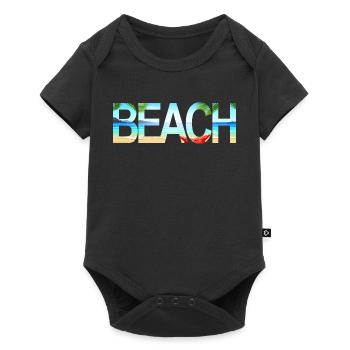 Beach - Baby Premium Kurzarmbody - Schwarz - Vorne