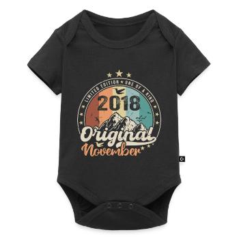 Les Légendes Sont Nées En Novembre 2018 Cadeau - Body à manches courtes Premium Bébé - noir - Devant