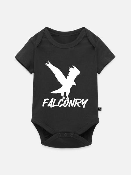 Falknerei Ornithologie Geschenk - Baby Premium Kurzarmbody - Schwarz