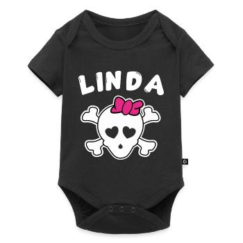 Pirate Linda Design pour les filles et les femmes - Body à manches courtes Premium Bébé - noir - Devant