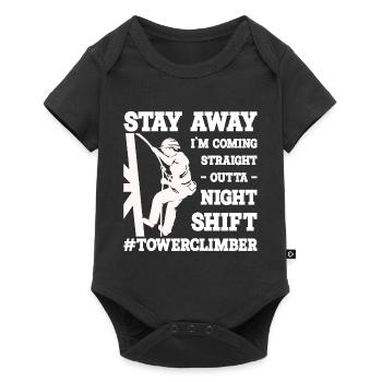 Industriekletterer - Baby Premium Kurzarmbody - Schwarz - Vorne