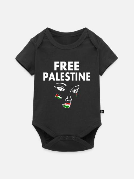 Free palestine - Baby Premium Kurzarmbody - Schwarz