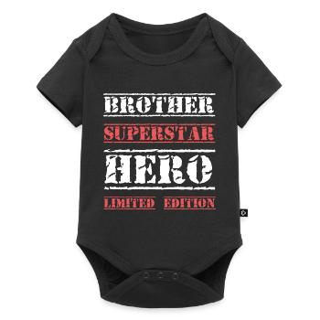 Meilleur Frère Star Dire - Body à manches courtes Premium Bébé - noir - Devant