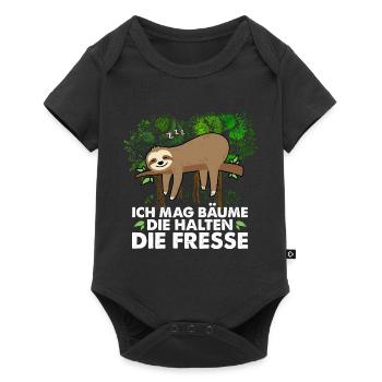 I like trees that keep their mouths shut - Baby Premium short-sleeve bodysuit - black - Front