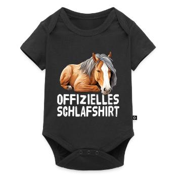 Chemise de nuit officielle pour cheval - Body à manches courtes Premium Bébé - noir - Devant