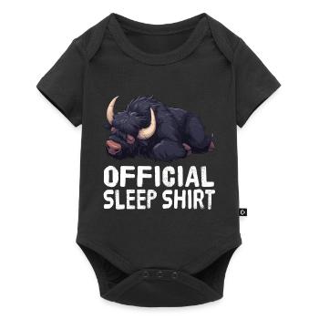 Offizielles Schlafshirt Yak - Baby Premium Kurzarmbody - Schwarz - Vorne