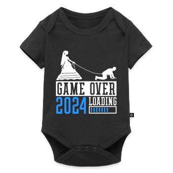 Bachelor Party 2024 Game Over - Baby Premium short-sleeve bodysuit - black - Front