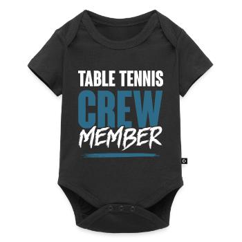 Table Tennis Crew - Baby Premium Kurzarmbody - Schwarz - Vorne