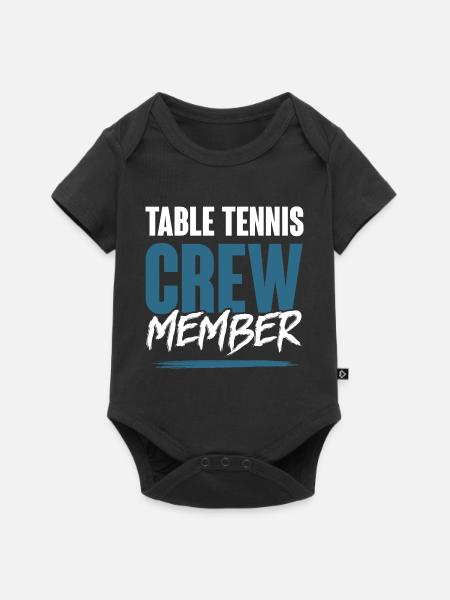 Table Tennis Crew - Baby Premium Kurzarmbody - Schwarz