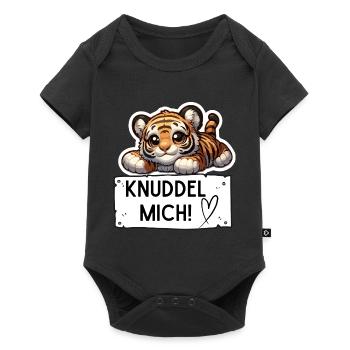 Cuddle me cute tiger baby - Baby Premium short-sleeve bodysuit - black - Front