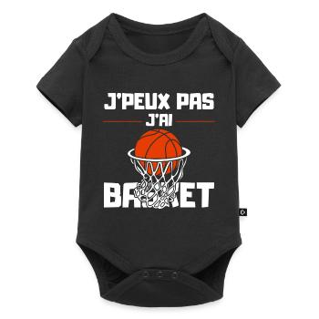 I Can't I Have Basketball - Baby Premium short-sleeve bodysuit - black - Front