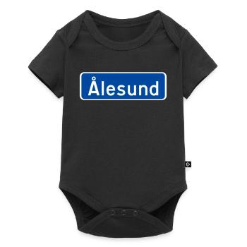 Alesund - Baby Premium short-sleeve bodysuit - black - Front