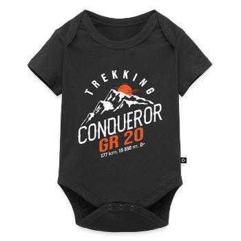 GR 20 Corsican hike gr 20 hiker hiking Corse - Baby Premium short-sleeve bodysuit - black - Front