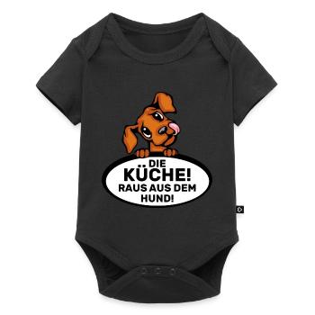 funny kitchen dog saying kitchen cute dog comic - Baby Premium short-sleeve bodysuit - black - Front